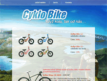 Tablet Screenshot of cyklobike.cz